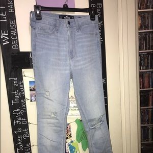 Ultra high rise skinny jeans